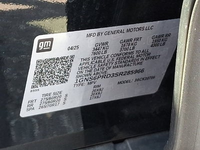 2025 Chevrolet Tahoe Z71