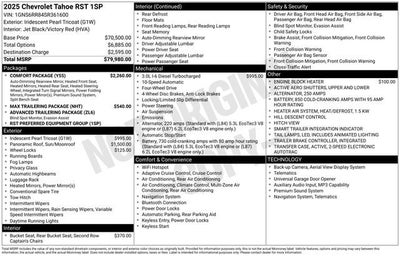 2025 Chevrolet Tahoe RST