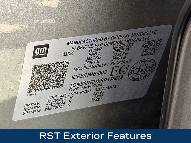 2025 Chevrolet Tahoe RST