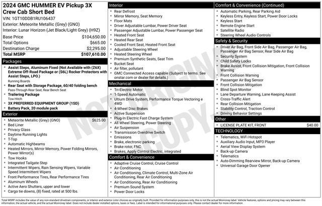 2024 GMC HUMMER EV Pickup 3X