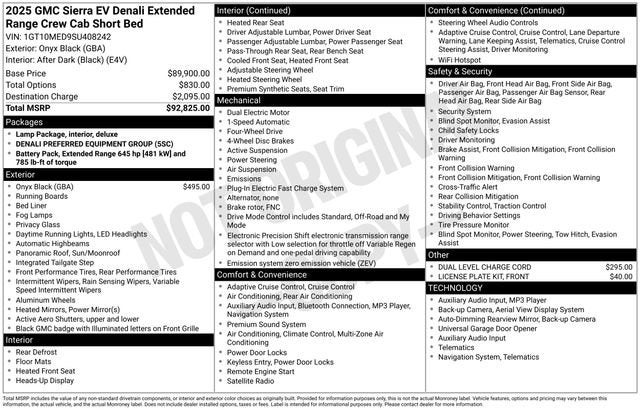 2025 GMC Sierra EV Extended Range Denali