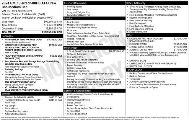 2024 GMC Sierra 2500 HD AT4