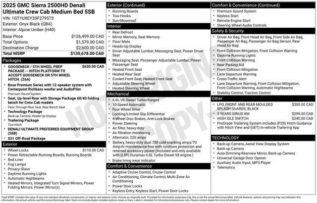 2025 GMC Sierra 2500 HD Denali Ultimate