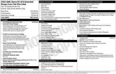 2026 GMC Sierra EV AT4 Extended Range
