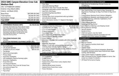 2024 GMC Canyon Elevation