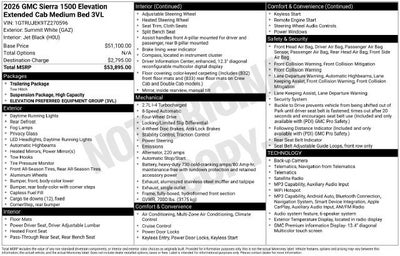 2026 GMC Sierra 1500 Elevation