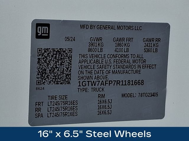 2024 GMC Savana Cargo 2500 Work Van