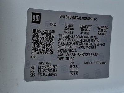 2025 GMC Savana Cargo Work Van