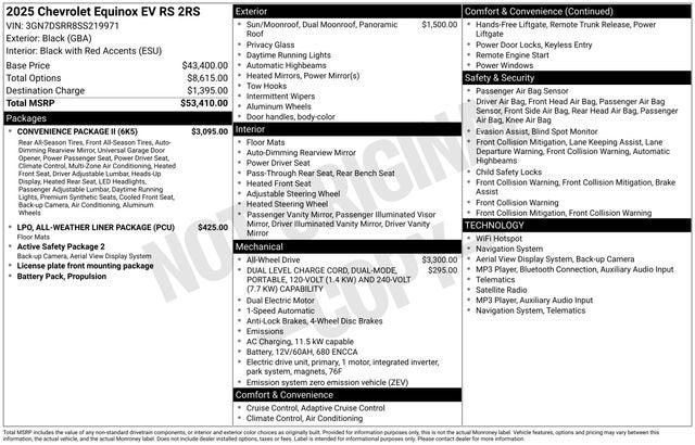 2025 Chevrolet Equinox EV RS