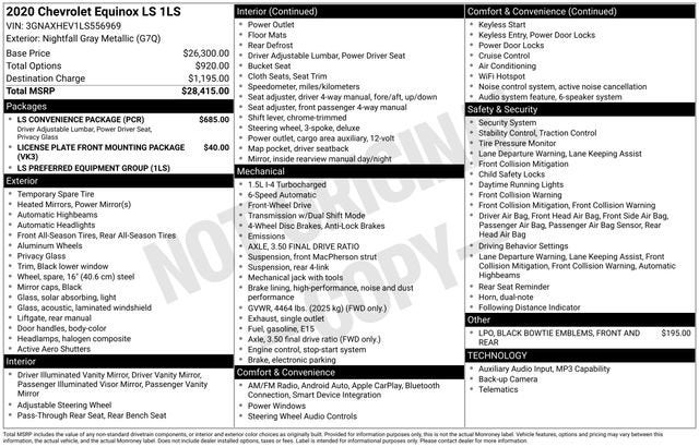 2020 Chevrolet Equinox LS