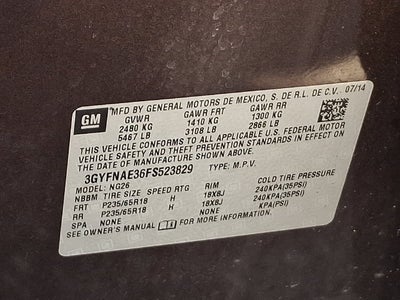2015 Cadillac SRX Base