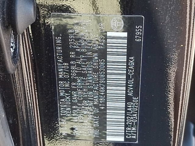 2009 Toyota Camry 4dr Sdn I4 Man (Natl)