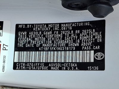 2017 Toyota Camry SE