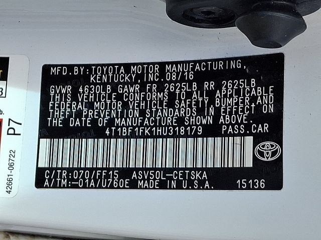 2017 Toyota Camry SE