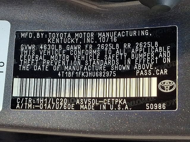 2017 Toyota Camry XSE