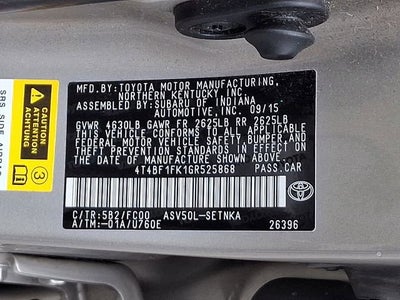 2016 Toyota Camry XLE