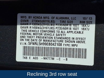 2014 Honda Odyssey Touring