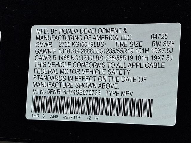 2025 Honda Odyssey Sport-L