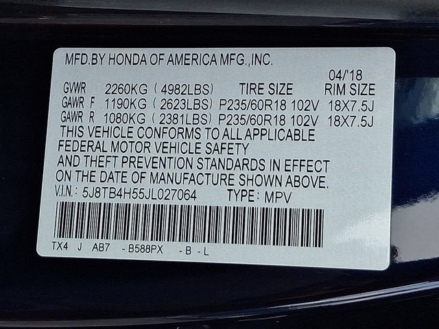2018 Acura RDX Technology Package
