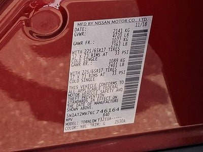 2019 Nissan Rogue SV