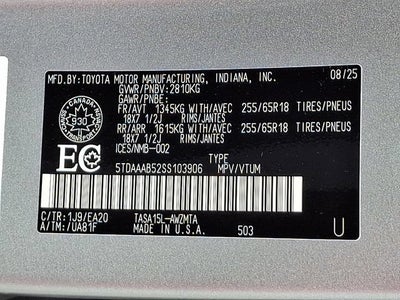 2025 Toyota Grand Highlander XLE