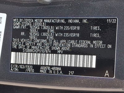 2023 Toyota Highlander Hybrid LE