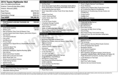 2016 Toyota Highlander XLE