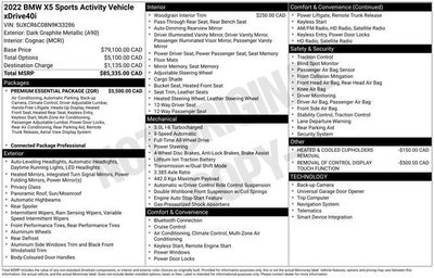 2022 BMW X5 xDrive40i