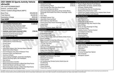 2021 BMW X3 xDrive30i