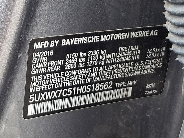 2017 BMW X3 xDrive35i