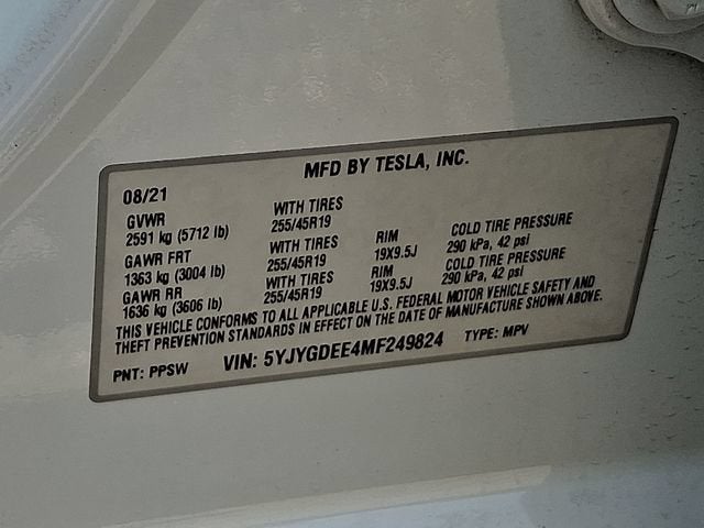 2021 Tesla Model Y Long Range