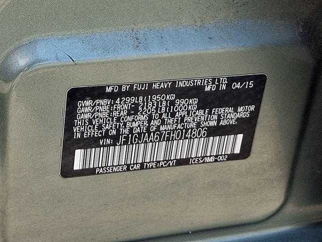 2015 Subaru Impreza 2.0i