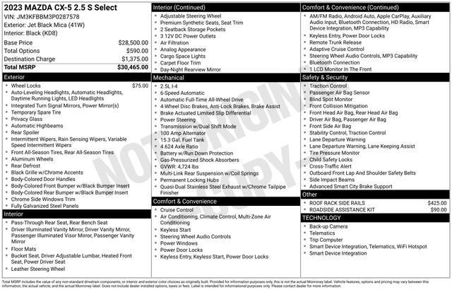 2023 Mazda Mazda CX-5 2.5 S Select