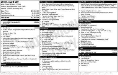 2021 Lexus IS 300 IS 300