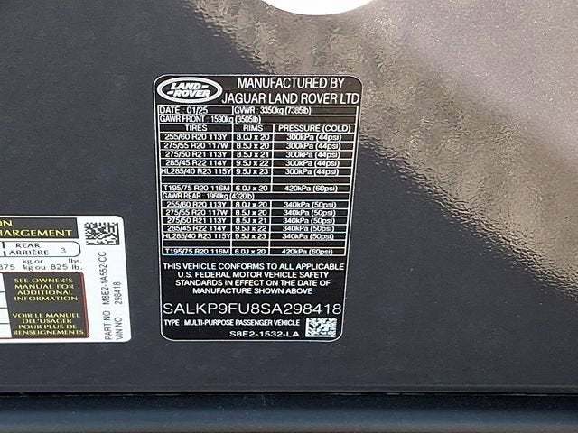 2025 Land Rover Range Rover P400 SE