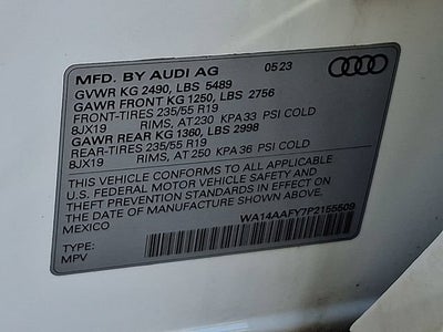 2023 Audi Q5 Sportback Premium 45 TFSI S line quattro S tronic