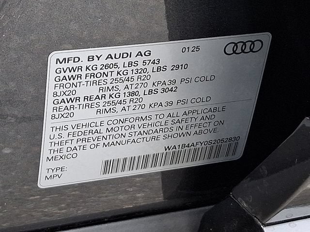 2025 Audi SQ5 Premium Plus TFSI quattro Tiptronic