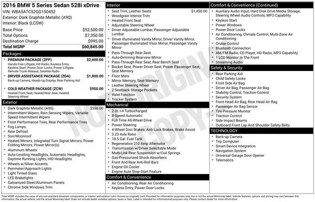 2016 BMW 528i xDrive