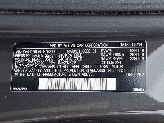 2020 Volvo XC60 T5 Inscription