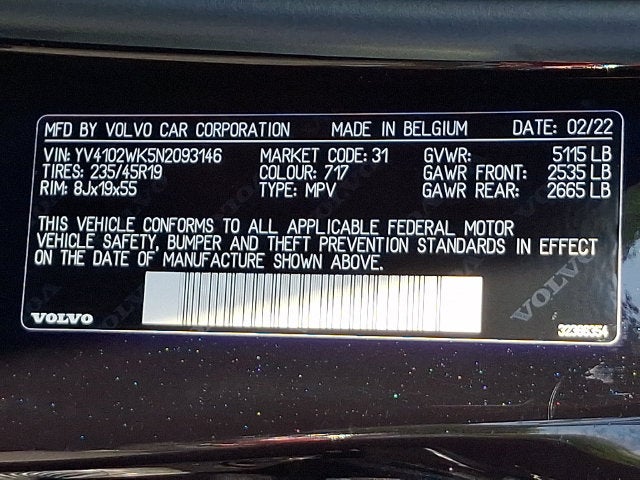 2022 Volvo V60 Cross Country T5