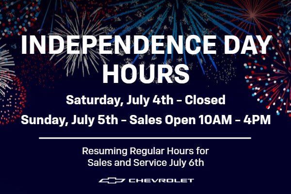 INDEPENDENCE DAY HOURS